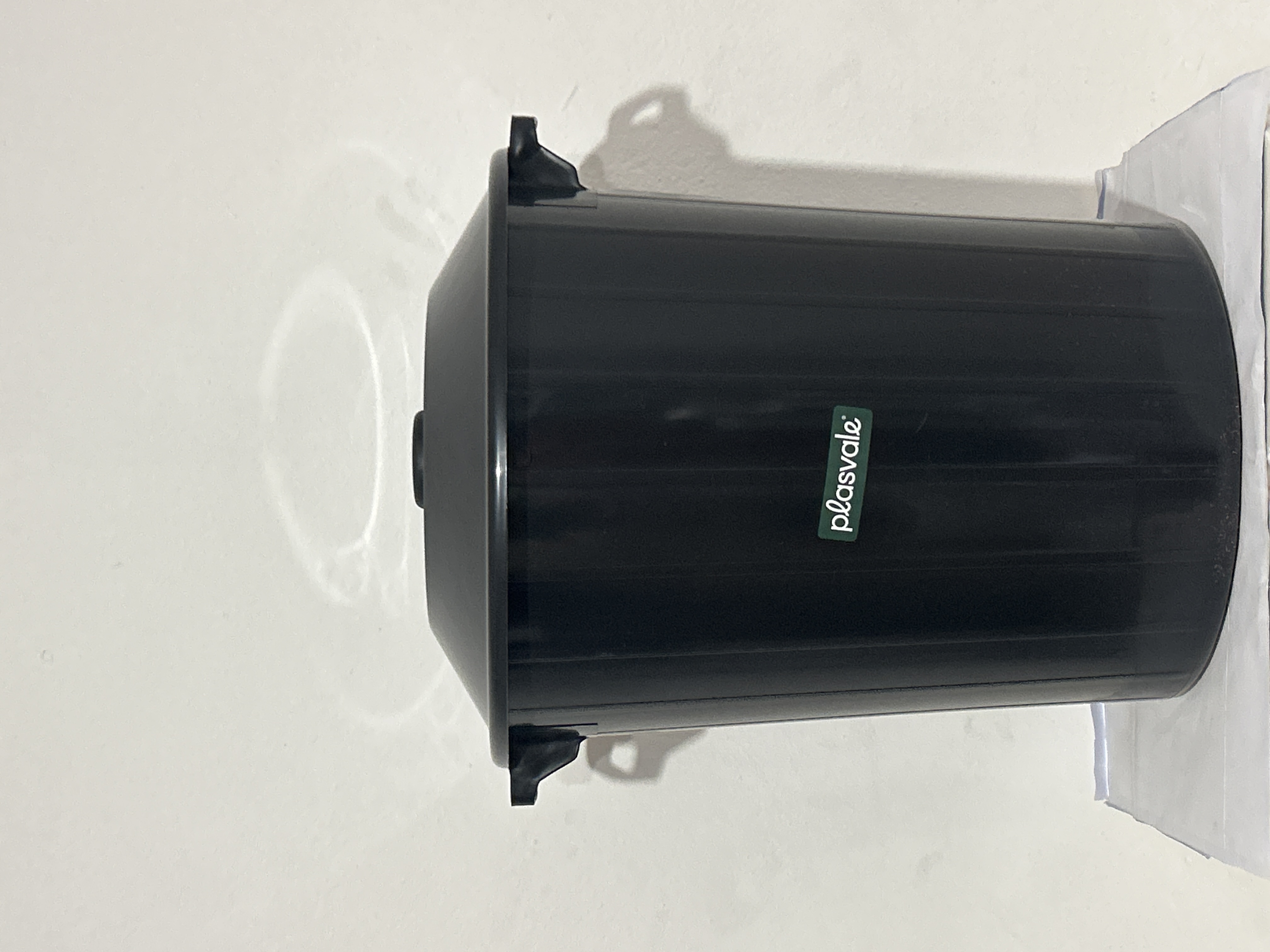 LIXEIRA PLASVALE REDONDA PRETA 35LTS