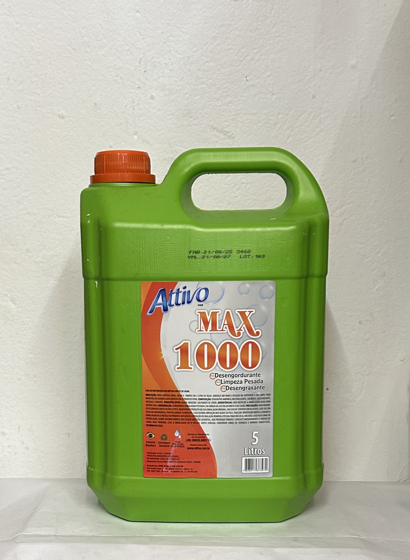 DESENGORDURANTE ATTIVO MAX 1.000 5L 