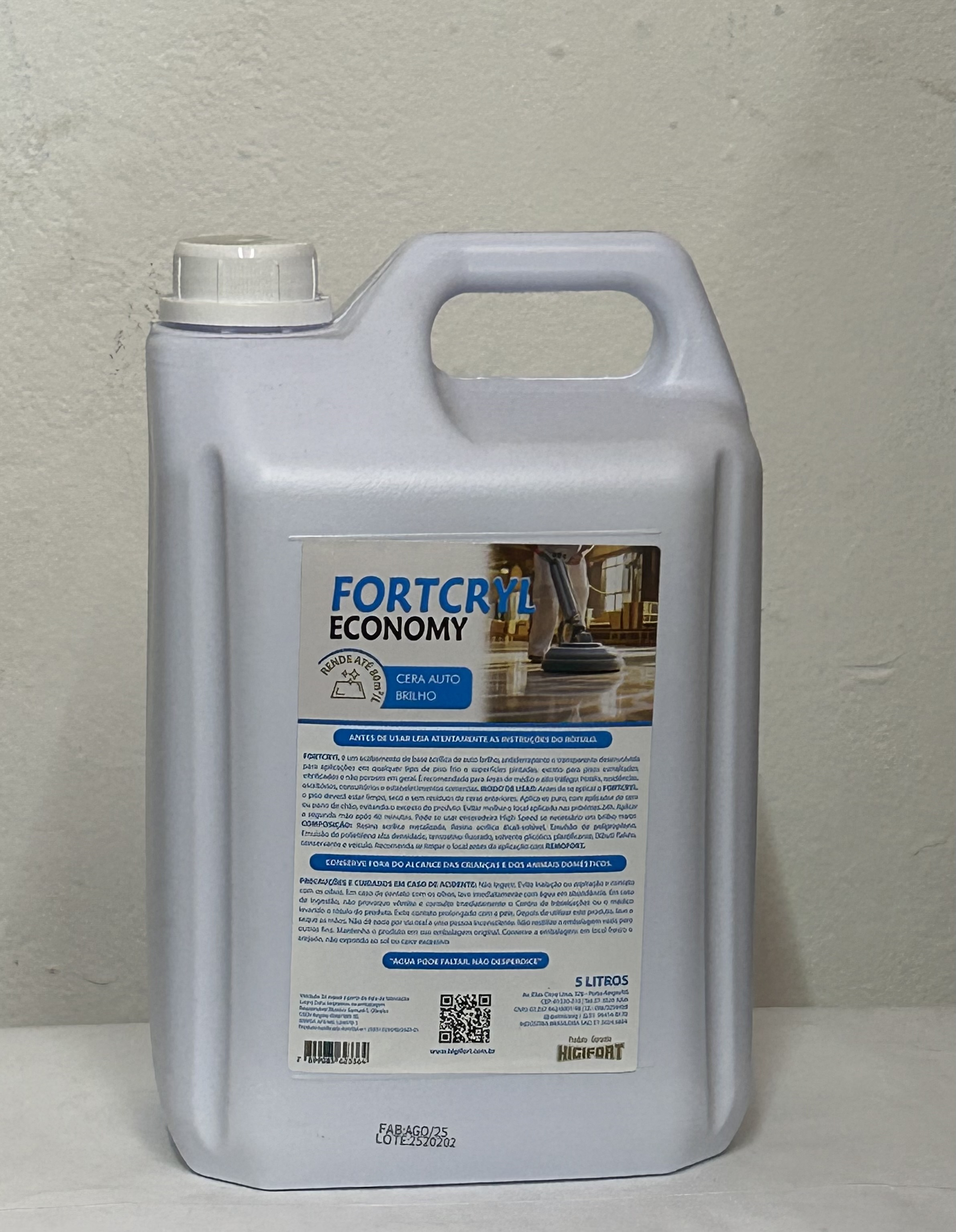 CERA AUTO BRILHO FORTCRYL ECONOMY 5L