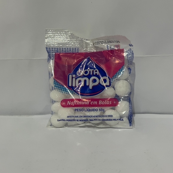 NAFTALINA EM BOLAS GOTA LIMPA