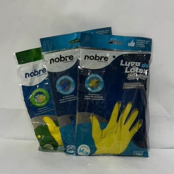 LUVA DE LÁTEX SILVER TAM. M/8, G/9