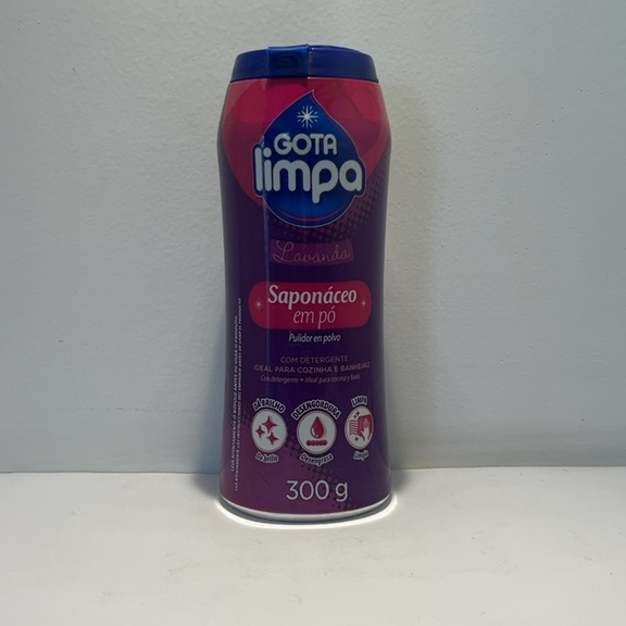 SAPONÁCEO EM PÓ LAVANDA 300g GOTA LIMPA