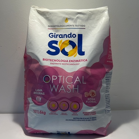 SABÃO EM PÓ GIRA SOL ROSA FLORAL OPTICAL WASH 1,6KG