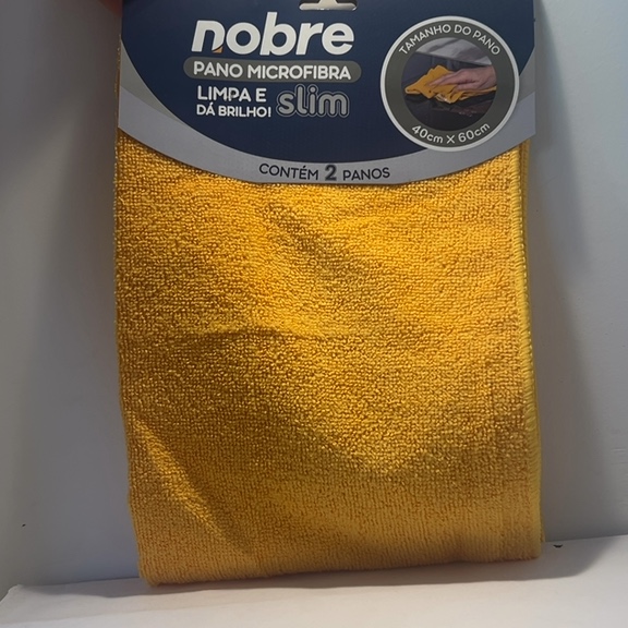 PANO MICROFIBRA SLIM CONTÉM 2 pano tamanho 40cm X 60cm
