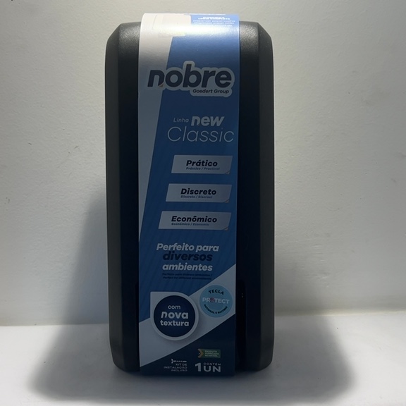 DISPENSER 800ml DE SABONETE/ÀLCOOL PRETO