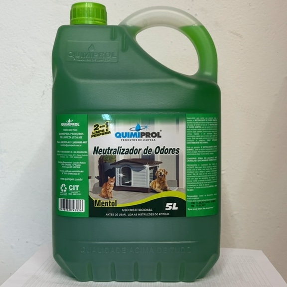 NEUTRALIZADOR DE ODORES MENTOL LIMPA E PERFUMA 5L