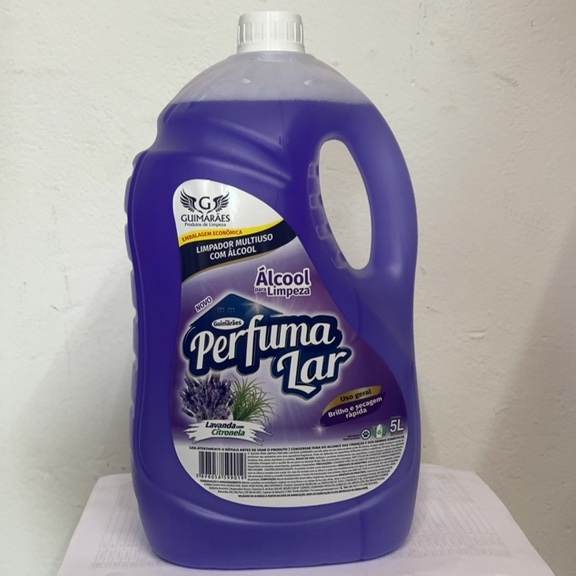 ÁLCOOL PARA LIMPEZA LAVANDA COM CITRONELA PERFUMA LAR GUIMARÃES 5L